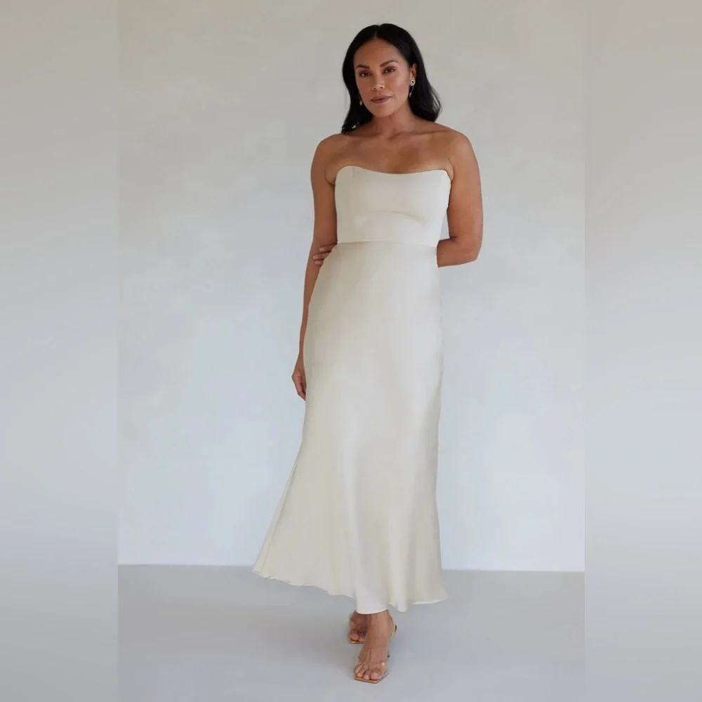 Park & Fifth strapless dress in Champagne - Picture 1 of 7
